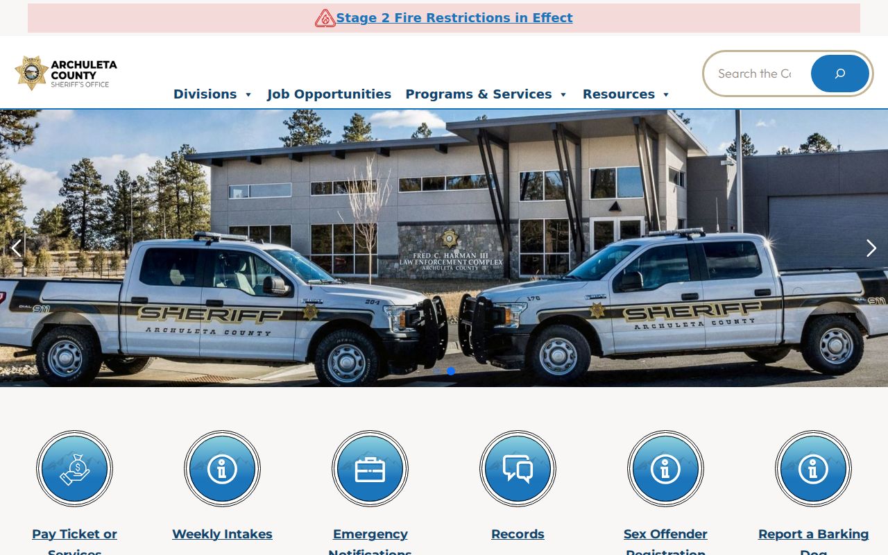 Archuleta County inmate records sheriff office source